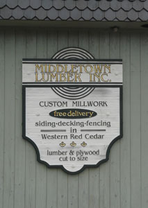 sandblasted sign